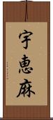 宇恵麻 Scroll