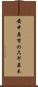安中原市のスギ並木 Scroll