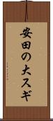 安田の大スギ Scroll
