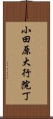 小田原大行院丁 Scroll