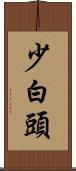 少白頭 Scroll