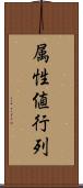 属性値行列 Scroll
