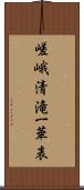 嵯峨清滝一華表 Scroll