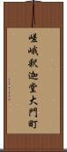 嵯峨釈迦堂大門町 Scroll