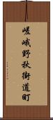嵯峨野秋街道町 Scroll