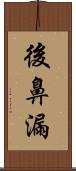 後鼻漏 Scroll