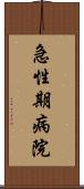 急性期病院 Scroll