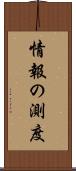 情報の測度 Scroll