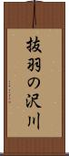 抜羽の沢川 Scroll