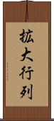 拡大行列 Scroll