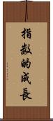 指数的成長 Scroll