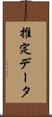 推定データ Scroll