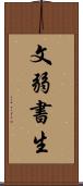 文弱書生 Scroll
