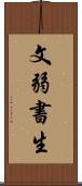 文弱書生 Scroll