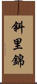 斜里錦 Scroll