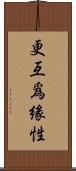 更互爲緣性 Scroll