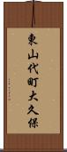 東山代町大久保 Scroll