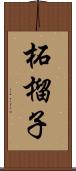 柘榴子 Scroll