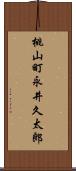 桃山町永井久太郎 Scroll