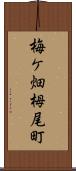 梅ケ畑栂尾町 Scroll