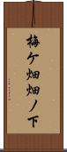 梅ケ畑畑ノ下 Scroll