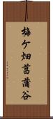 梅ケ畑菖蒲谷 Scroll