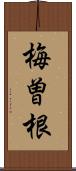 梅曽根 Scroll