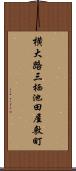 横大路三栖池田屋敷町 Scroll
