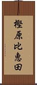 樫原比恵田 Scroll