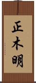 正木明 Scroll