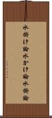 水掛け論;水かけ論;水掛論 Scroll