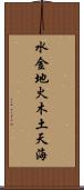 水金地火木土天海 Scroll