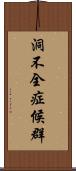 洞不全症候群 Scroll
