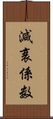 減衰係数 Scroll