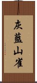 灰藍山雀 Scroll