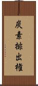 炭素排出権 Scroll