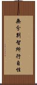 無分別智所行自性 Scroll