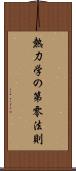 熱力学の第零法則 Scroll