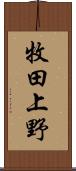 牧田上野 Scroll