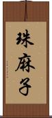 珠麻子 Scroll