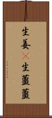 生姜(P);生薑;薑 Scroll