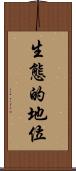 生態的地位 Scroll