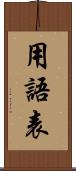 用語表 Scroll