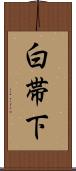 白帯下 Scroll