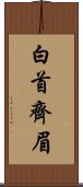 白首齊眉 Scroll
