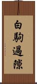 白駒過隙 Scroll