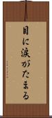 目に涙がたまる Scroll
