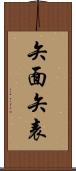 矢面;矢表 Scroll