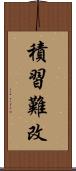 積習難改 Scroll