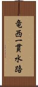 竜西一貫水路 Scroll